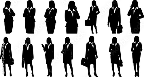 business people silhouettes