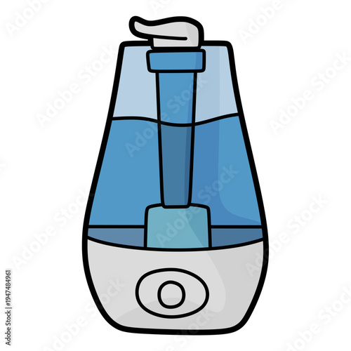 vector colorful humidifier electronic device