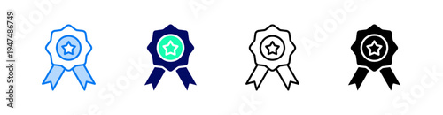 Quality Multiple Style Icon Set Vector 