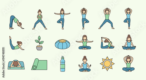 Yoga Poses and Accessories