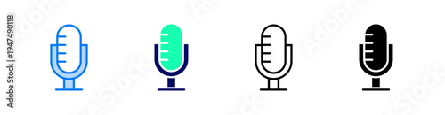 Entertainment Multiple Style Icon Set Vector 