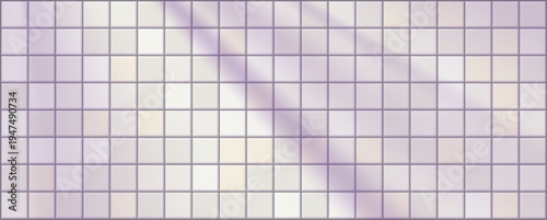 Bright clean grid with subtle light reflections and modern look. Bathroom tile texture for pool walls, shower interiors and kitchen backsplash.