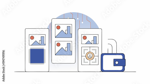 Digital asset management connects securely to a cryptocurrency wallet interface.
