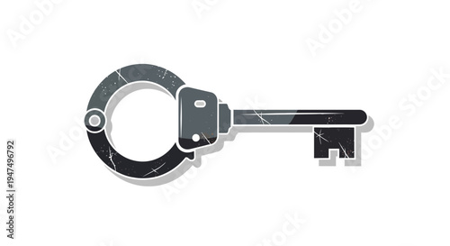 Key and Handcuff Combination