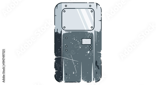 Tactical Riot Shield Vector Illustration