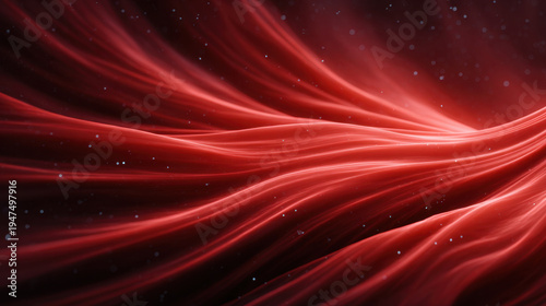 Wallpaper Mural Swirling crimson energy veil with glowing red mist and flowing light strands creating dynamic motion and subtle particles evoking mystery and power Torontodigital.ca