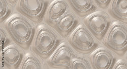 Gray metallic background with rounded shapes and smooth curves abstract design