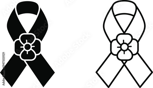 Awareness ribbon symbols Vector