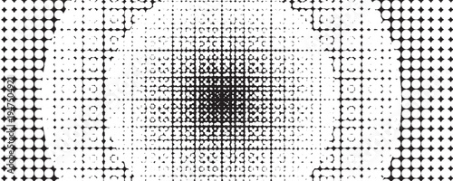 Grunge halftone black and white dots texture background. Spotted Abstract Texture