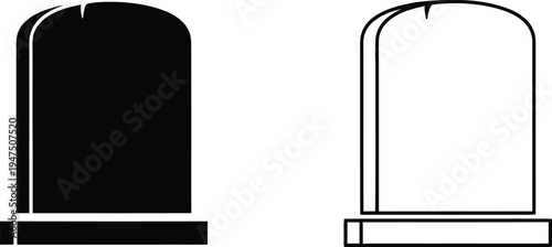 Tombstone icons Vector
