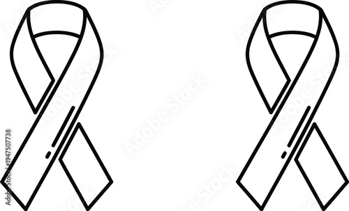 Awareness ribbons symbol Vector