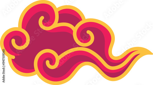 Chinese Lucky Cloud Ornament Design
