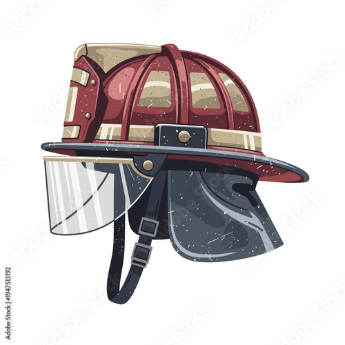 Firefighter Helmet Front View