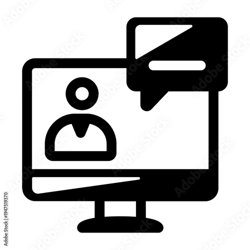 Glyph icon depicting it consulting