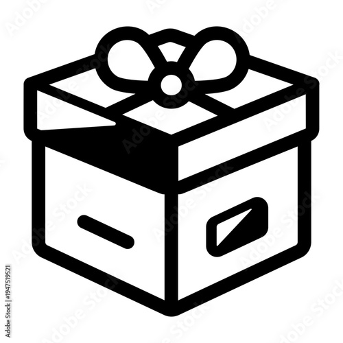 A solid style icon of a promotional gift