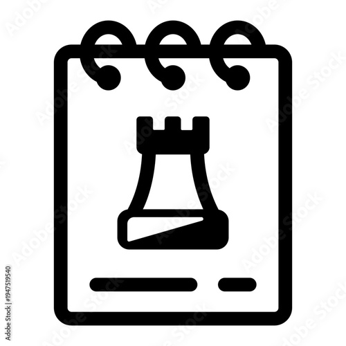 Filled style icon showing a brand strategy