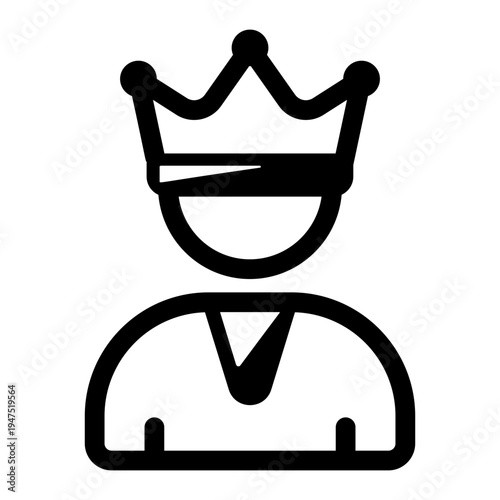 A solid style icon of a brand ambassador