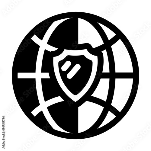 Filled style icon showing a vpn