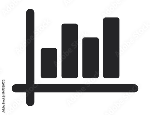 Minimalist Black Bars and Cross Symbol on White Background