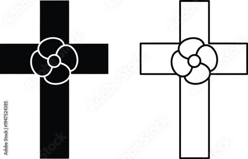 Celtic cross symbols Vector