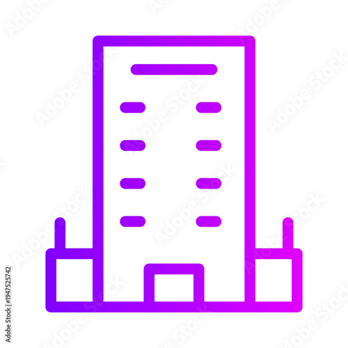 building gradient icon