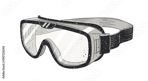Vintage Goggles Illustration