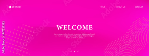 Colorful fuchsia gradient wallpaper. Blur effect and abstract pattern for website or app ui. Vector illustration.