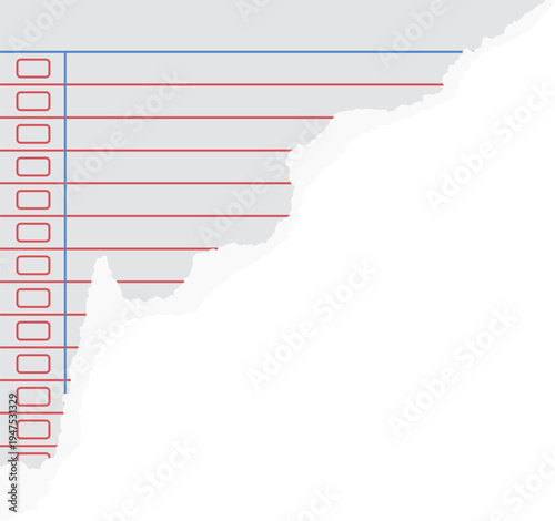 Grunge Torn Paper Style For Creative Collage