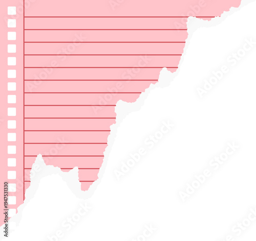 Ripped Paper Scrap With Vintage Feel