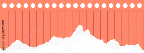 Torn Paper Texture With Papercut Style