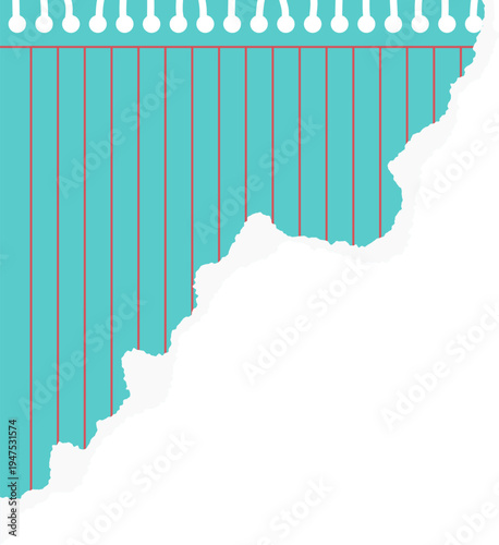 Paper Tear Style With Vintage Grunge Effect