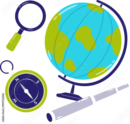 Clip Art Geography Subject Illustration