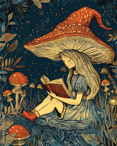 mushrooms in the forest