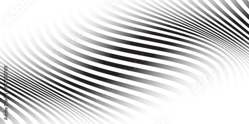 Abstract vector background with black wavy lines modern sport background. vektor
