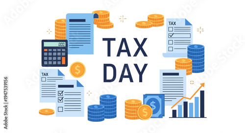 Set of flat business infographic elements and vector web icons featuring charts, diagrams, and document symbols for professional website template design