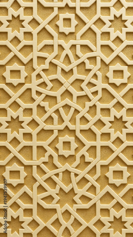 Naklejka premium Intricate geometric pattern wallpaper for mobile