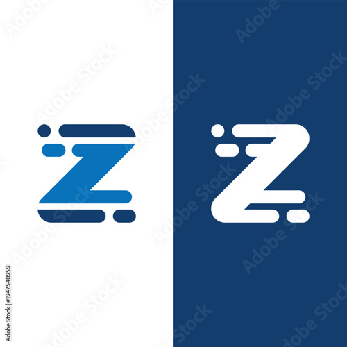 Initial Letter Z Fast Speed Logo Icon Design Template Stock Vector And Art.