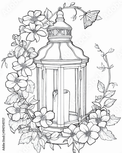 hand drawn vector illustration of a tree