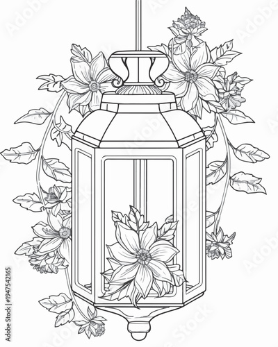 vintage christmas lantern