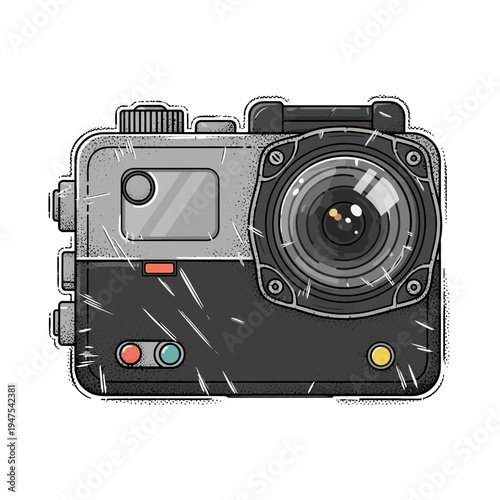 Action Camera Illustration