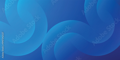 Abstract background with 3D vibrant blue fluid shapes