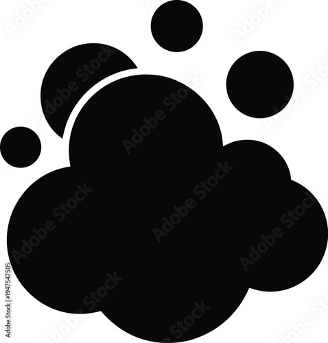 Soap bubbles a playful and clean graphic representing freshness and hygienic cleanliness