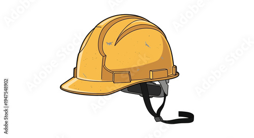 Yellow Hard Hat Safety Helmet
