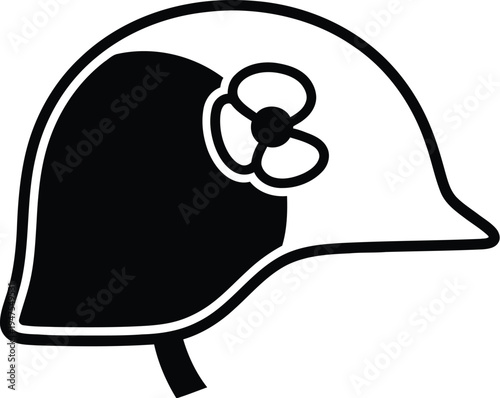 Helmet with propeller on top for aviation and safety Vector