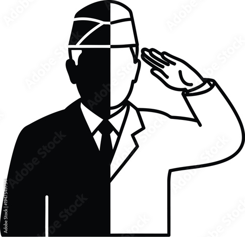 Businessman looking forward to success Vector