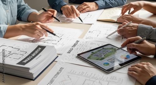 Architectural Planning Meeting Teamwork