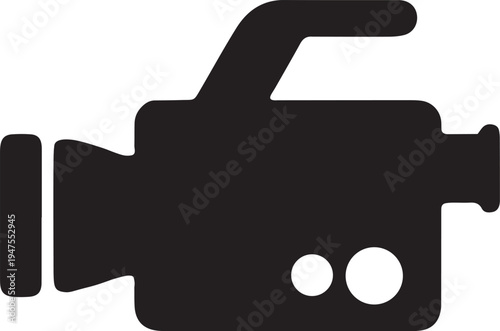 Video Camera Camcorder Icon Black Silhouette