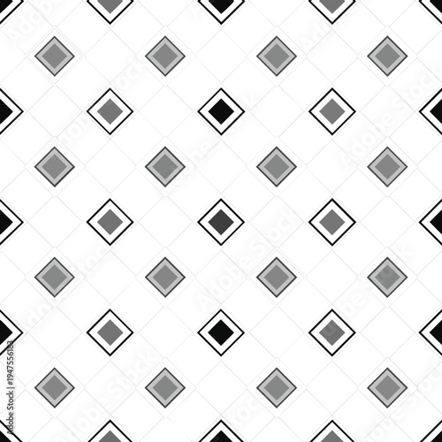 Repeating pattern of nested diamonds on a grid, alternating colors