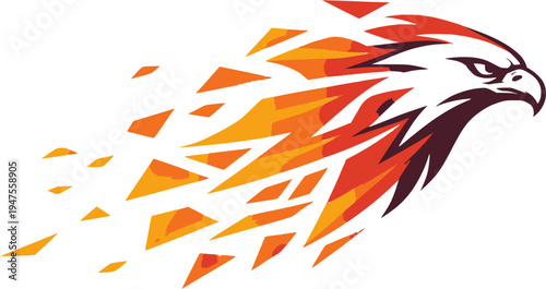 bird of prey vector design 