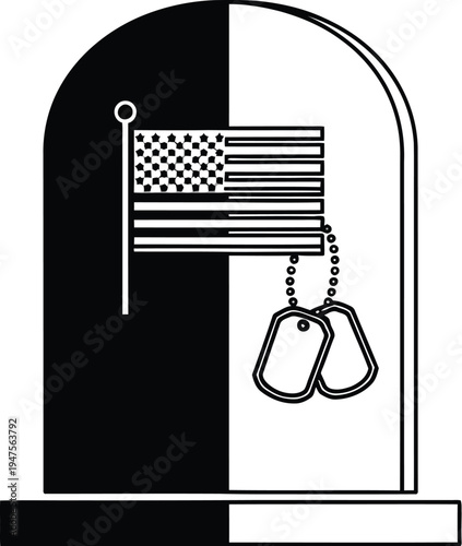 Justice system law freedom american flag handcuffs Vector